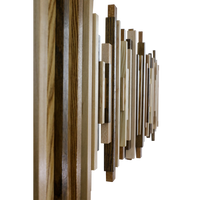Soundwave Wall Art in Wooden Tones