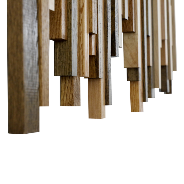 Soundwave Wall Art in Wooden Tones