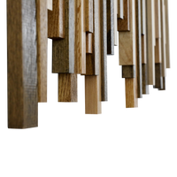 Soundwave Wall Art in Wooden Tones