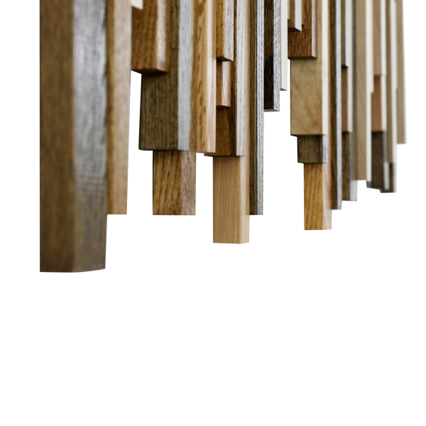 Soundwave Wall Art in Wooden Tones
