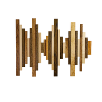 Soundwave Wall Art in Wooden Tones