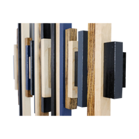 Soundwave Wall Art in Black, Brown & Navy