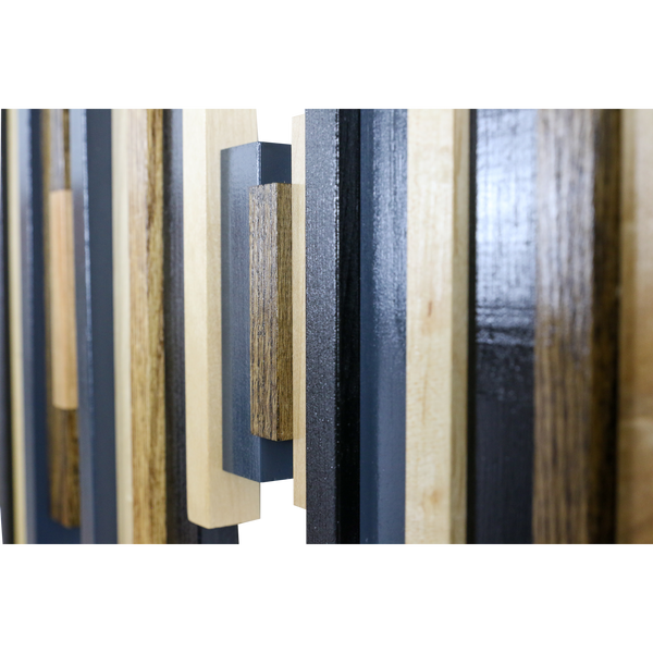 Soundwave Wall Art in Black, Brown & Navy