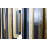Soundwave Wall Art in Black, Brown & Navy