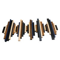 Soundwave Wall Art in Black, Brown & Navy