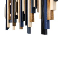 Soundwave Wall Art in Black, Brown & Navy