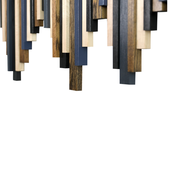 Soundwave Wall Art in Black, Brown & Navy