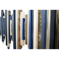 Soundwave Wall Art in Black, Brown & Navy