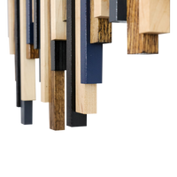 Soundwave Wall Art in Black, Brown & Navy